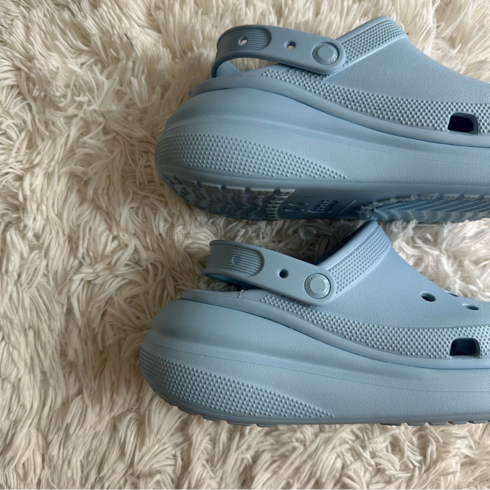 Crocs Classic Crush Platform Clog Blue Womens Size 9 - Picture 6 of 10